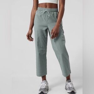 Athleta Sage Green Elastic Waist Active Pants